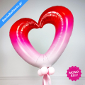 Επιτραπέζια Σύνθεση Μπαλονιών Bouquet Tray "My Ombre Heart" - Κωδικός: 9722002 - SmileStore